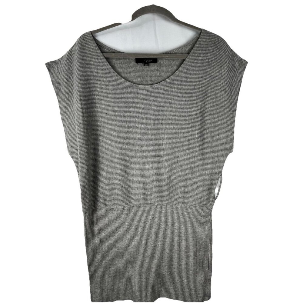 Hypnotik Gray Ribbed Knit Dress Medium Sleeveless Casual Stretch - Picture 1 of 12